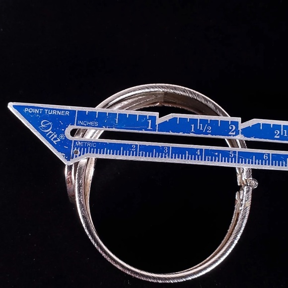 Vtg ‘70s Sarah Coventry Hinged Cuff Bracelet - Picture 9 of 12